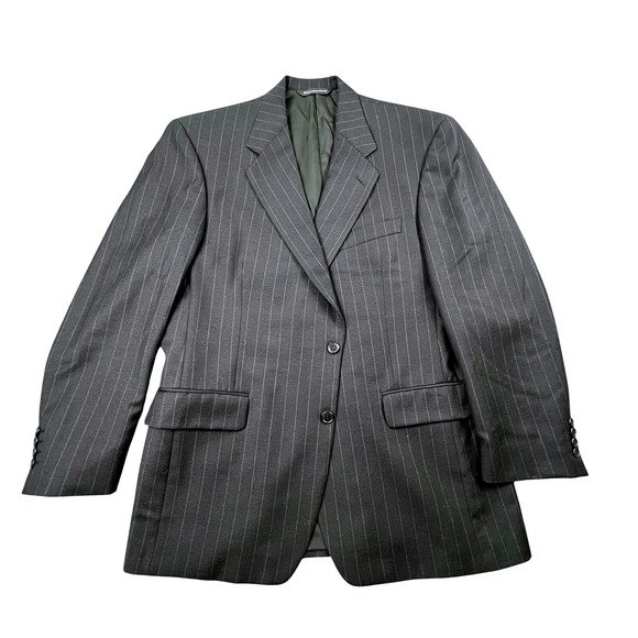 Gorsart New York Sport Coat Ermenegildo Zegna 100% Wool Pinstripe Blazer Mens